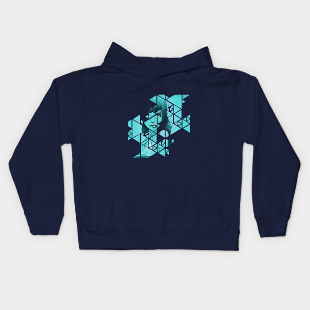 Abstract Marine Fantasy Kids Hoodie by gonegirldesigns